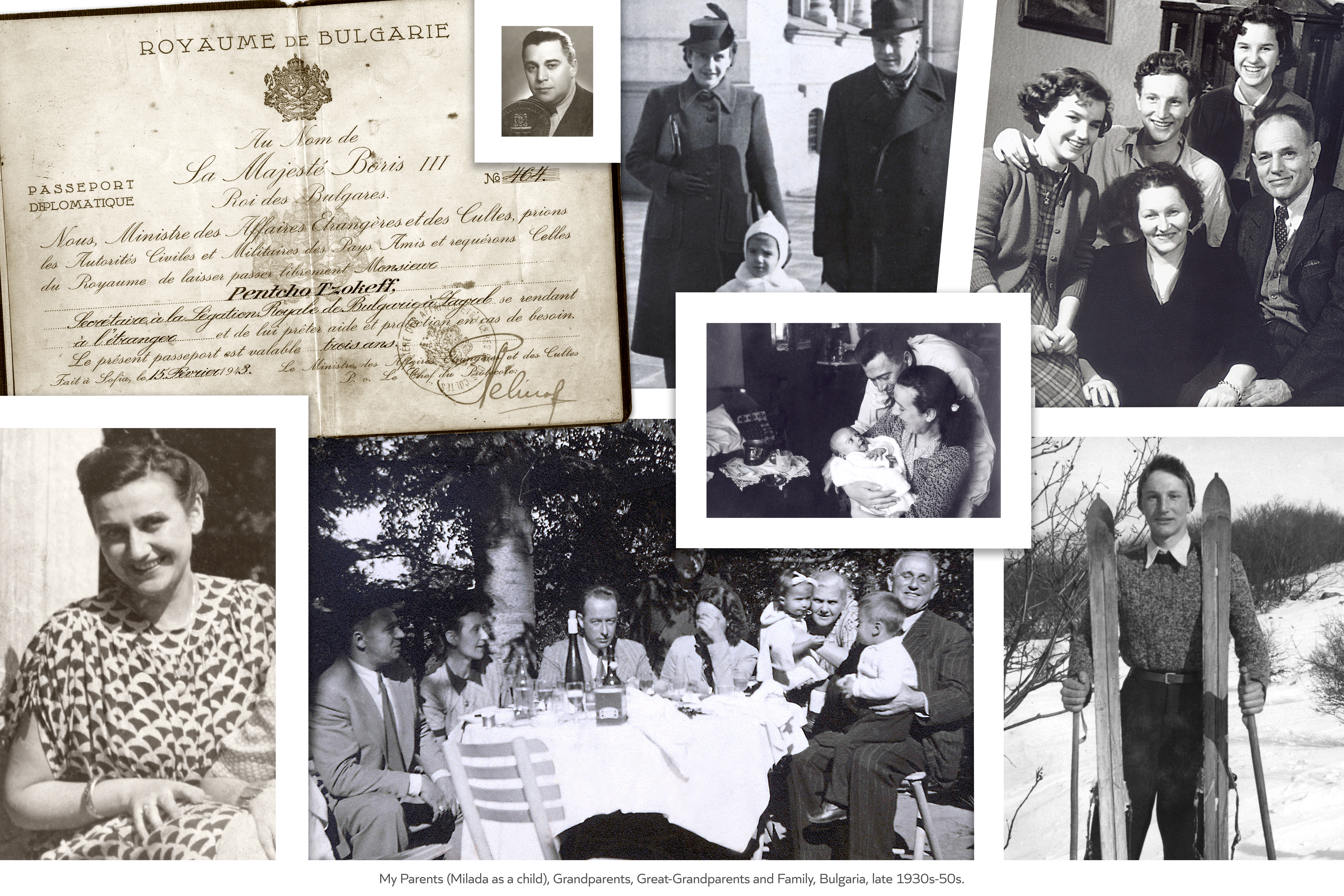 My Parents (children), Grandparents and Great-Grandparents, Bulgaria, late 1930s-50s