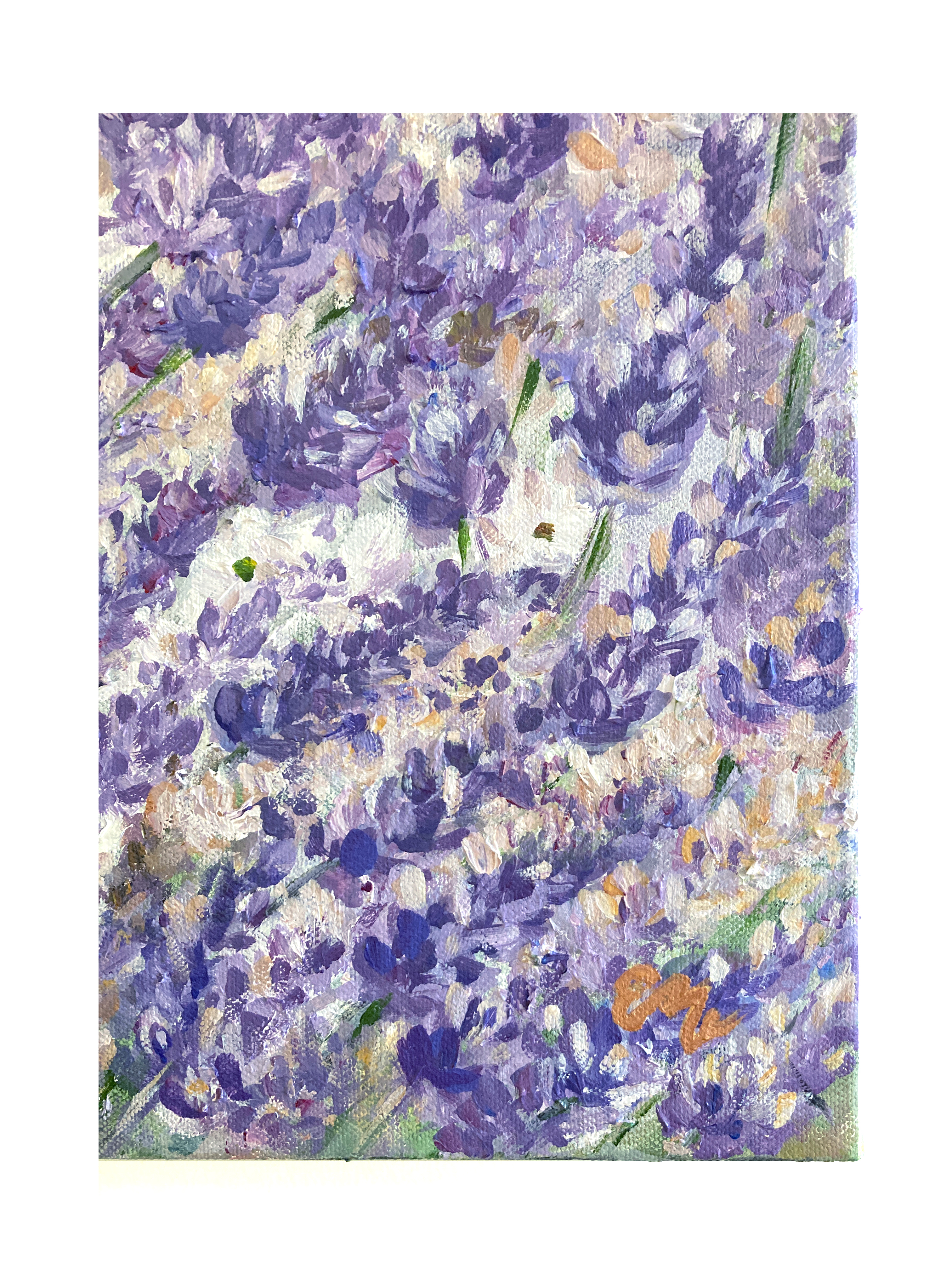 EM Lavender Fields Original Art by Elena Panow