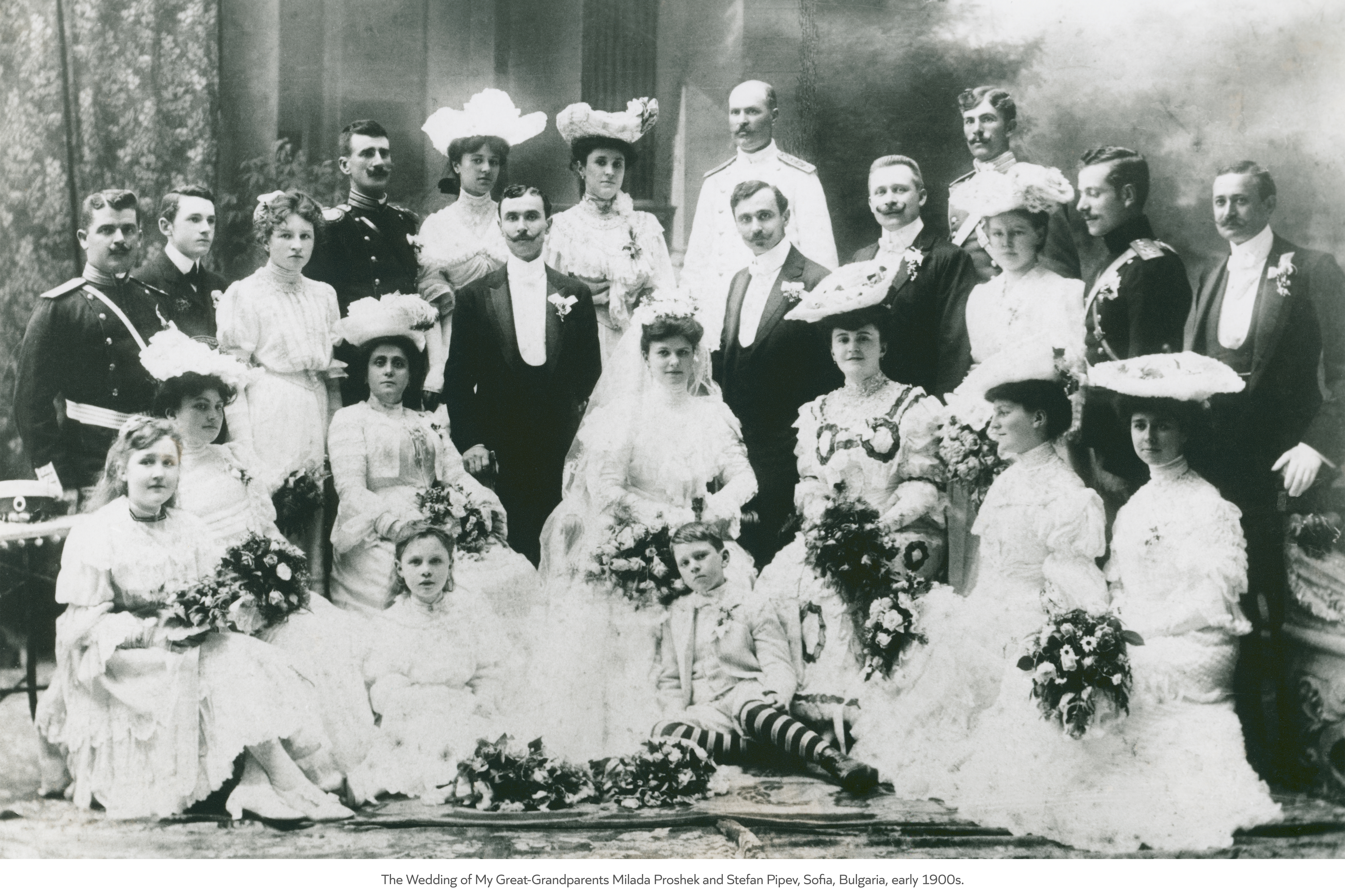 The Wedding of My Great-Grandparents Milada Proshek and Stefan Pipev, Sofia, Bulgaria, early 1900s